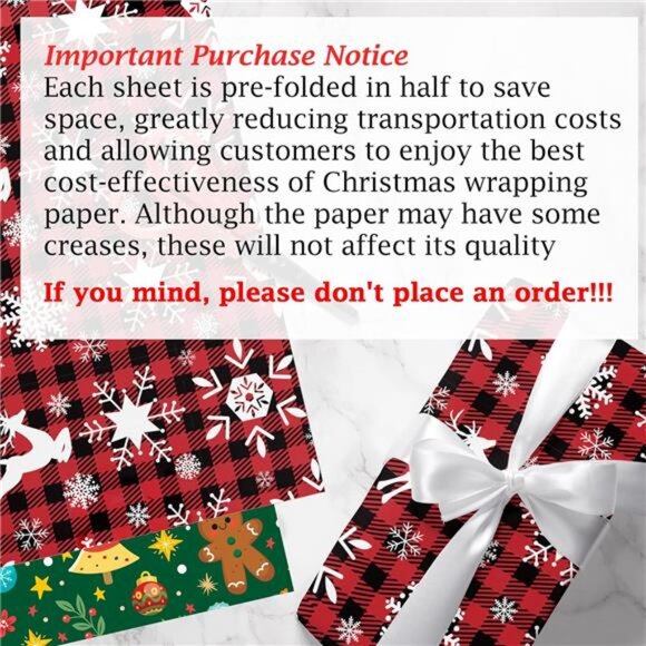 Christmas Wrapping Paper - Jumbo Sheets - Christmas Decorations - Picture 2 of 7